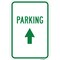 Signmission Parking With Up Arrow, Heavy-Gauge Aluminum Rust Proof Parking Sign, 12" x 18", A-1218-24898 A-1218-24898 - alternate 1